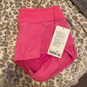 Lululemon Sonic Pink Speed Up Shorts 2.5”